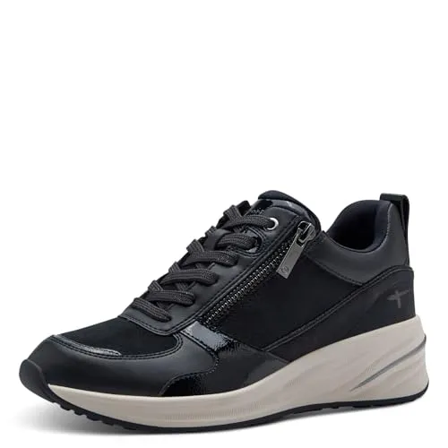 Tamaris Damen Low-Top Sneaker Navy 41 EU - Stylische Low-Top Sneaker für Damen, ideal für Freizeit und Sport. Mit praktischem Wechselfußbett für individuellen Komfort und optimalen Halt.