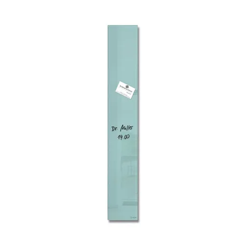 Sigel Glas-Magnettafel GL123 - 78 x 12 cm, aquamarin, dekorativ und bruchfest mit 25 Jahren Garantie