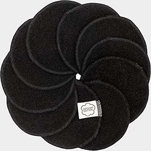 ImseVimse waschbare Abschminkpads 10 Stück Cleansingpads Reinigungspads Black Ed