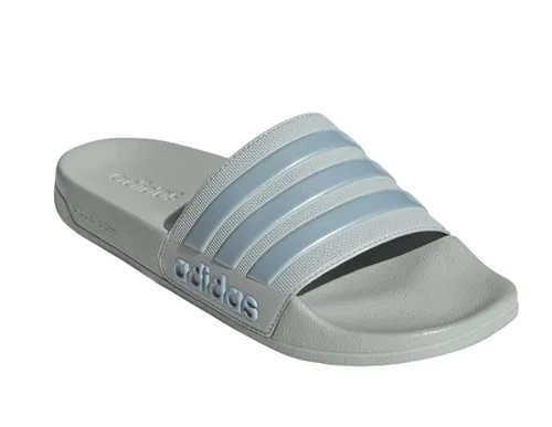 adidas Performance Adilette Shower 3-Streifen grau/blau Herren Badeschuh - Badeschuhe für Schwimmbad & Zuhause, mit leichtem Cloudfoam für dämpfenden Komfort und sportlichem Style. Perfekt für jeden Schritt!