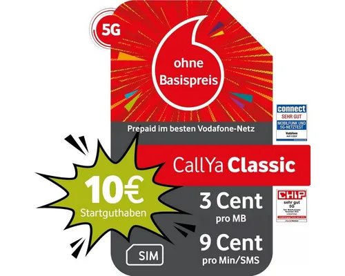Handy-Prepaid- & -SIM-Karten von Vodafone