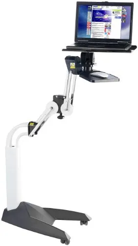 General Office Laptoptisch: Voll beweglicher & höhenverstellbarer 3D-Notebook-Tisch (Laptop Tisch schwenkbar, Notebooktisch höhenverstellbar, Tablet Bodenständer)