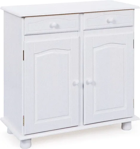 Lovo Sideboard mit 2 Schubladen und 2 Türen in Weiß