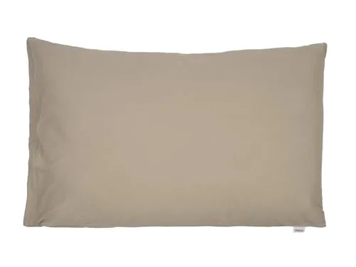 beties BasicSoft Kissenhülle ca. 40x60 cm 100% Baumwolle Jersey Kissenbezug Kopfkissenbezug für Schlaf-Sofa Couch Bett - Plaza-Taupe