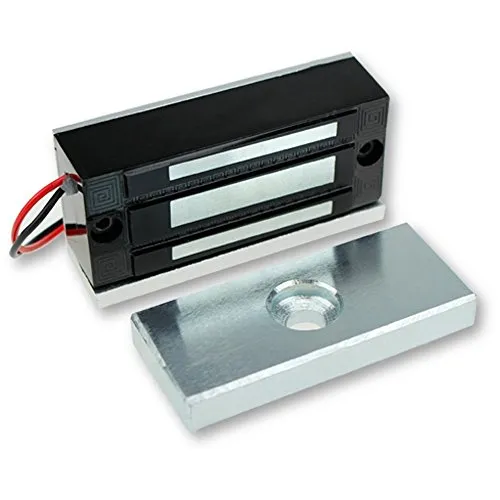 LIBO Smart Home Elektrischer Magnetverschluss 60KG Zutrittskontrolle Elektronische Metalltürschloss DC12V Ausfallsichere NC-Typ für Sicherheitssystem Einzelne Tür (60KG/130LBS)