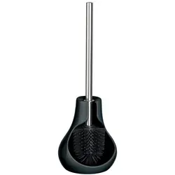 WENKO WC-Garnitur Drop Neo schwarz Stein - Elegante WC-Garnitur in modernem Design, ideal für ein stilvolles Badezimmer. Aus hochwertigem Stein, langlebig und pflegeleicht.