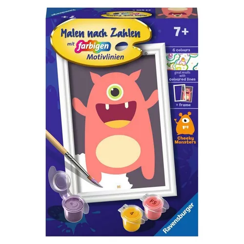 Ravensburger 23630 Malen nach Zahlen Rotes Monster Ab 7 Jahre