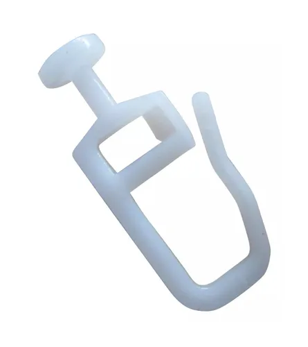 rewagi® 100 Gardinengleiter Weiß – Rundkopf Ø 7 mm Innenlauf 4 mm Faltengleiter