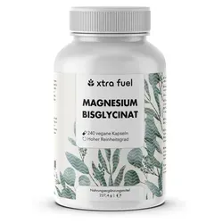Magnesium Bisglycinat Kapseln - 315 mg Elementares Magnesium pro Portion - Effiziente Unterstützung für aktive Lebensstile: 240 Kapseln mit 315 mg hochwertigem Magnesium aus einer gut verträglichen Verbindung. Ideal für eine klare Routine und tägliche Energie.