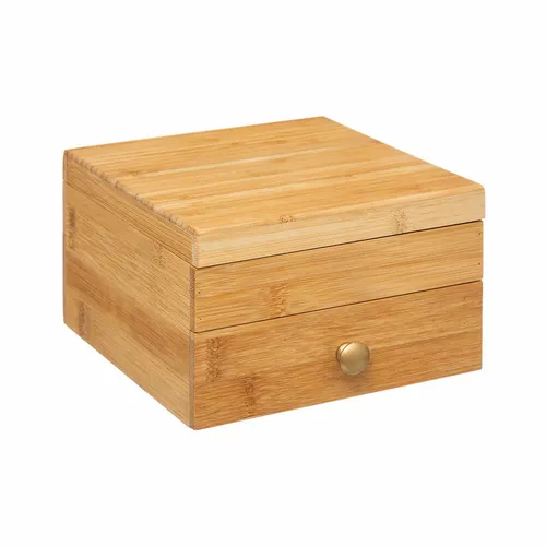 5five Simply Smart Schmuckkasten mit Schublade, Schmuckbox, Aufbewahrung, Bambus