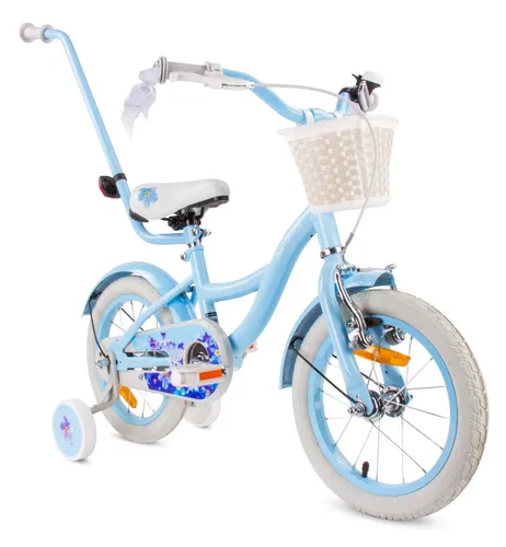 Kinderfahrrad 16 Zoll Mädchenfahrrad Kinderrad Fahrrad 4-6 Jahre Flower Bike