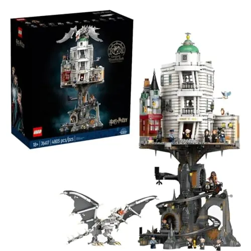 Lego® Harry Potter 76417 Gringotts™ Zaubererbank – Sammleredition - Bauspielzeugset mit 4803 Teilen für kreative Vorstellungsentwicklung und magische Momente im Harry Potter Universum.