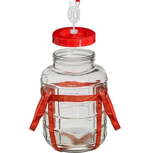 lilawelt24 10L Gärballon – Multifunktionaler Glasballon für die Gärung