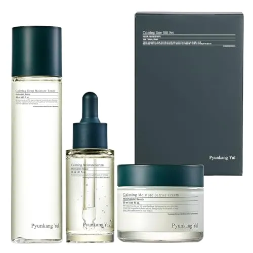 Pyunkang Yul Calming Line Gift Set für anspruchsvolle Haut - Tagespflege Set für empfindliche Haut, beruhigt und hydratisiert für ein strahlendes Hautbild.