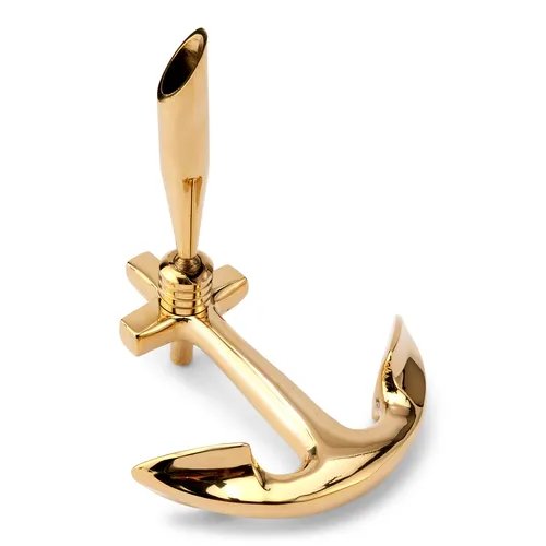 NKlaus Penhalter Anker Messing massiv gold in gold von NKlaus