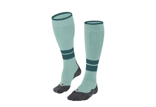 FALKE Damen Wandersocken TK Compression W, Grün Mint 7630, 39-42 - Trekking- und Wandersocken für Frauen mit Kompression, die die Durchblutung fördert und Ermüdung reduziert. Ideal für anspruchsvolles Gelände, mit geruchshemmendem Material für trockene Füße.