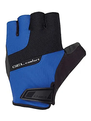 Chiba Fahrradhandschuhe Gel Comfort royalblau - 1 Paar - Handschuhe mit anatomisch geformter Poron-Gel Polsterung für optimalen Komfort und Stoßdämpfung, ideal für Radfahrer, die Wert auf Schutz und Atmungsaktivität legen.