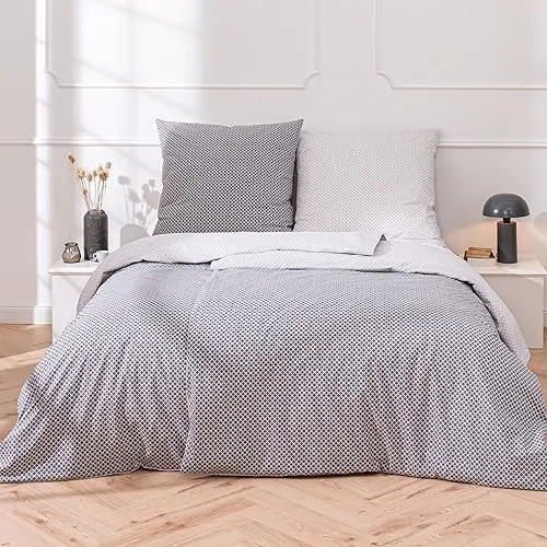 Traumhelden Wende-Bettwäsche Set 135x200 - Bettwäsche-Sets aus 100% Baumwolle, Öko-Tex zertifiziert und ideal für Allergiker, mit praktischem Reißverschluss für einfachen Bezugwechsel.