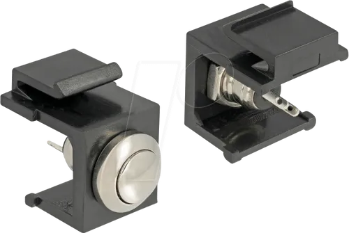 DELOCK 86402 - Keystone Drucktaster schwarz