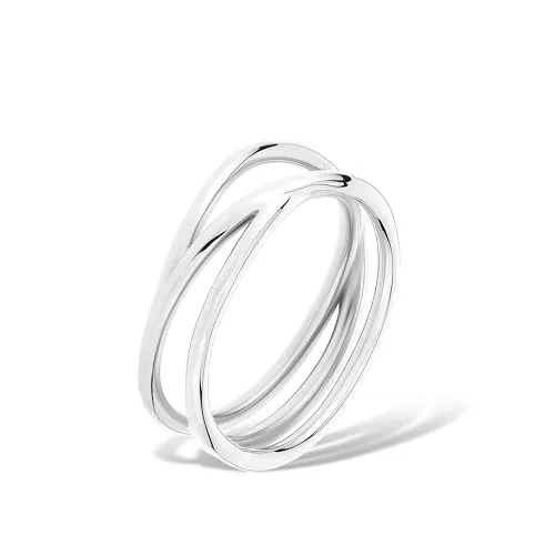 Liebeskind Berlin Ring LJ-1624-R-58 aus Edelstahl in silber von Liebeskind Berlin