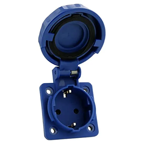 Einbausteckdose 230V 16A IP67 Schuko Steckdose Anbausteckdose Schukosteckdose Doktorvolt