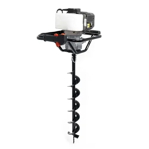 Wiltec Benzin Erdlochbohrer Set 150 mm – 1,4 kW, 1,9 PS