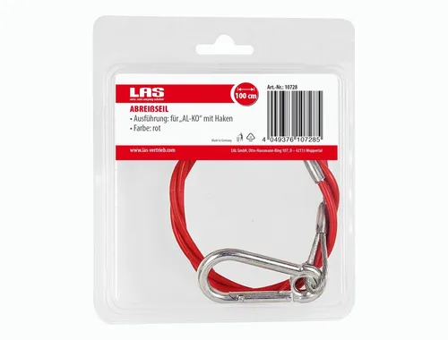 Abreißseil Fangseil für Anhänger 1 Meter mit Haken auch für Alko