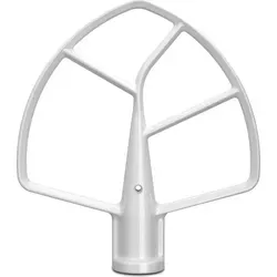 KitchenAid Flachrührer 5KSMBLWF für Schüsselheber-Maschinen - Zubehör für Küchenkleingeräte, ideal zum Kneten schwerer Teige, spülmaschinengeeignet und perfekt für 5,6L/6,6L/6,9L Modelle.