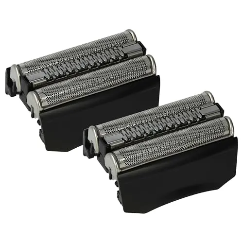vhbw 2x Ersatz-Scherköpfe kompatibel mit Braun Series 7 720, 760cc, 790cc, 7840, 740, 7865, 7850, 7893, 7880, 730 Elektrorasierer, Schwarz