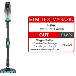 Fakir Bolt X Plus Aqua 8472 Handstaubsauger – Beutellos in Blau-Grau