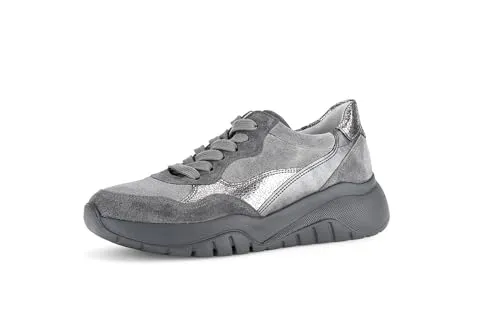 Gabor Damen Low-Top Sneaker - Bequeme Sportschuhe für jeden Tag - Damen-Sneaker mit Best Fitting-Technologie für optimalen Tragekomfort, ideal für Freizeit und Sport. Aus hochwertigem Rauleder und mit leichter Zellsohle für ein angenehmes Laufgefühl.