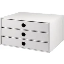 Rössler 1524452093 S.O.H.O. 3er Schubladenbox für DIN A4 - Schubladenschränke für Bürobedarf & Schreibwaren, praktische 3er Schubladenbox für optimale Ordnung und Platzierung von Dokumenten im DIN A4 Format.