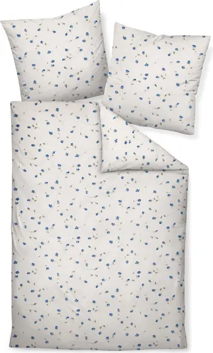 Janine Bettwäsche Tango, Seersucker, 3-teilig in blau von Original Janine