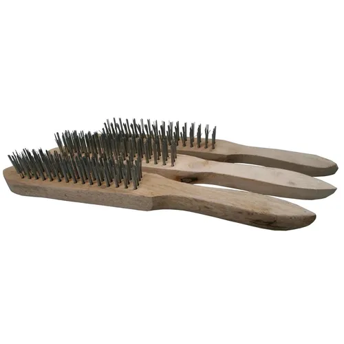 Drahtbürste Stahlbürsten Set 3 tlg. Holz Metallbürste Reinigungsbürste Neu
