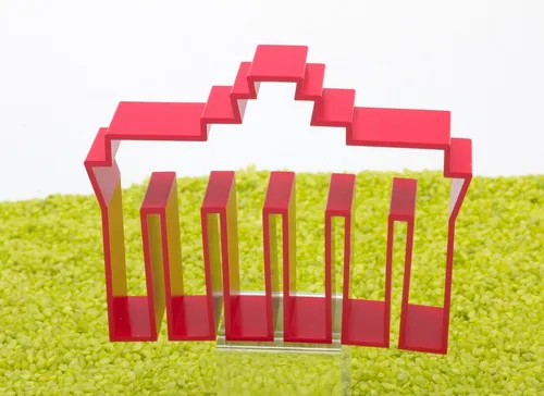 phil goods Ausstecher Ausstechform Berlin Brandenburger Tor in rot Kunststoff