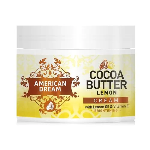 American Dream Kakaobutter Zitronenaufhellungscreme mit Zitronenöl und Vitamin E 500ml