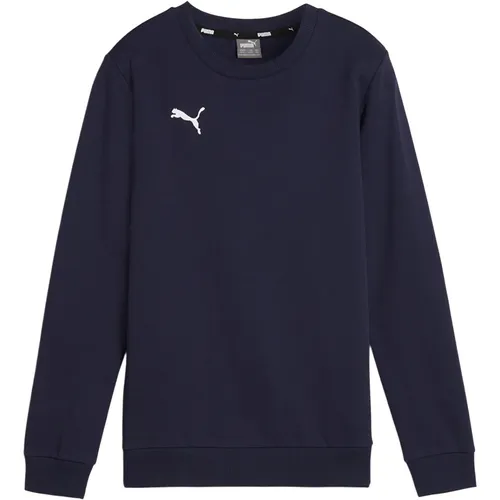PUMA teamGOAL Casuals Crew Neck Sweat Jr - Kinder-Sweater aus hochwertigem Material, hält kühl und bietet zusätzlichen Komfort für aktive Kids.