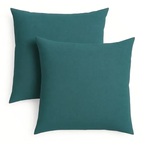 sleepling 2er Set Sofakissen Petrol 40x40 cm – Robuste Deko Kissen für Sofa und Couch - Stilvolles 2er Set Zierkissen in Petrol, aus strapazierfähigem Polyester gefertigt. Ideal für jeden Einrichtungsstil, formstabil und anpassungsfähig – perfekt für Wohnräume und Outdoor. Made in EU.