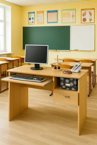 bv-vertrieb Computertisch PC-Tisch für Schüler - Kompakter Schülerschreibtisch in Buche Dekor mit praktischem Tastaturauszug und robustem Schubkasten. Ideal für effizientes Arbeiten im Home Office oder Kinderzimmer. Made in Germany.
