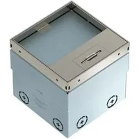 OBO® Bettermann Bodensteckdose 2-fach VDE - Praktische Bodensteckdose mit 2-fach VDE-Anschluss für flexible Stromversorgung in Büros und Wohnräumen.