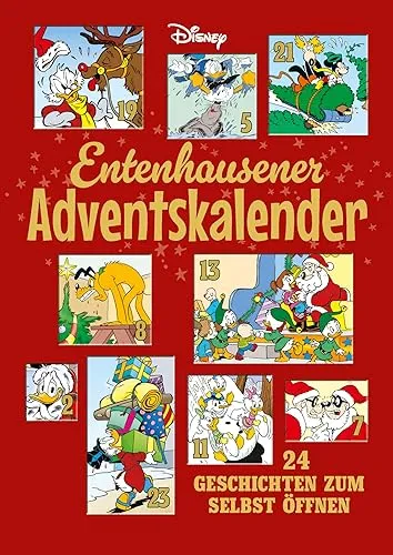 Entenhausener Adventskalender: 24 Geschichten zum selbst öffnen - Humoristischer Adventskalender von Egmont Comic Collection, mit 24 lustigen Geschichten für die ganze Familie, die das Warten auf Weihnachten versüßen.
