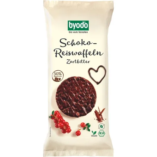 BYODO Reiswaffeln Zartbitter 65g von Byodo
