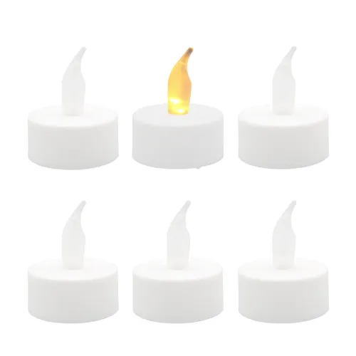 LED Teelichter 6er Set mit Timer Sicheres Kerzenlicht für stimmungsvolle Momente