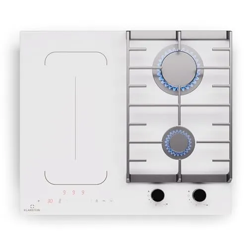 Klarstein MultiChef 4 Induktionskochfeld mit Gaskochfeld in weiß von Klarstein