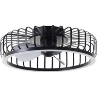 Brilliant LED Deckenventilator Capo Ø 48 cm 36 W schwarz in schwarz von Brilliant