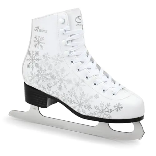 MADIVO SMJ Revina Damen Schlittschuhe Eiskunstlauf Eislaufschuhe Klassische Eislauf Weiß | Größen: 36, 37, 38, 39, 40, 41, 42 (42)