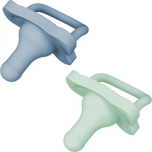 Dr. Brown's Silikonschnuller 0m+ 2er-Pack Grün-Blau