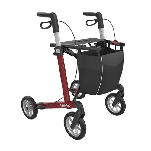 Produktbild Rehasense Server Aluminium Leichtgewichtrollator weinrot M