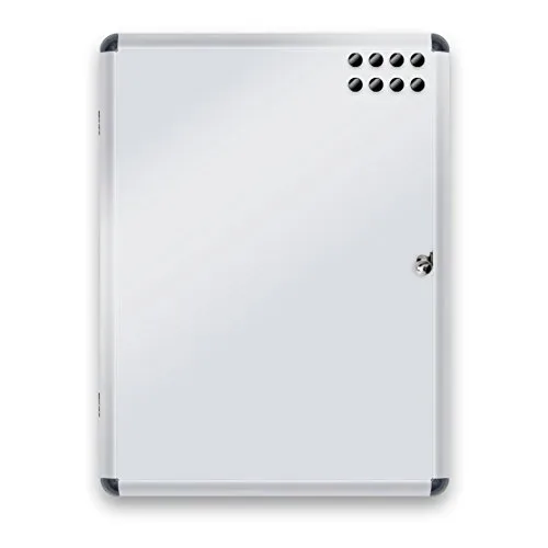 Mob Schaukasten 4xA4 Wetterfest inkl. 8 Magnete Infokasten Aushangkasten Magnetisch & beschreibbar Plakatschaukasten mit Alurahmen & Acrylglas