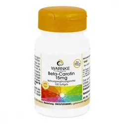 Beta Carotin Kapseln 15 mg - 100 St - Arzneimittel zur Unterstützung der Hautgesundheit, reich an Antioxidantien und ideal für einen gesunden Teint.